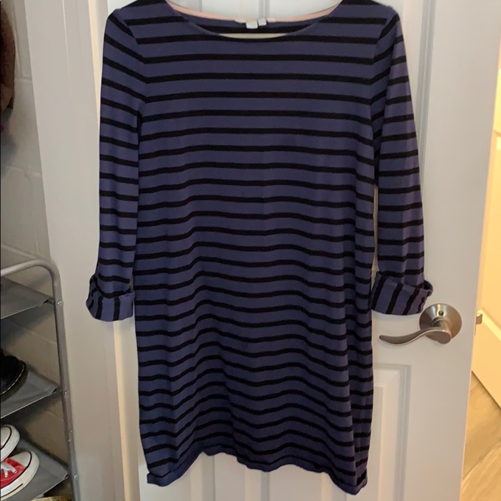 Boden Navy Striped 3/4 Length Sleeve Tunic